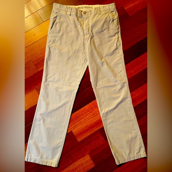 Dockers Men’s Pants All Hail Khaki D1 Slim Fit 5 Pockets 36x32 - Picture 3 of 11